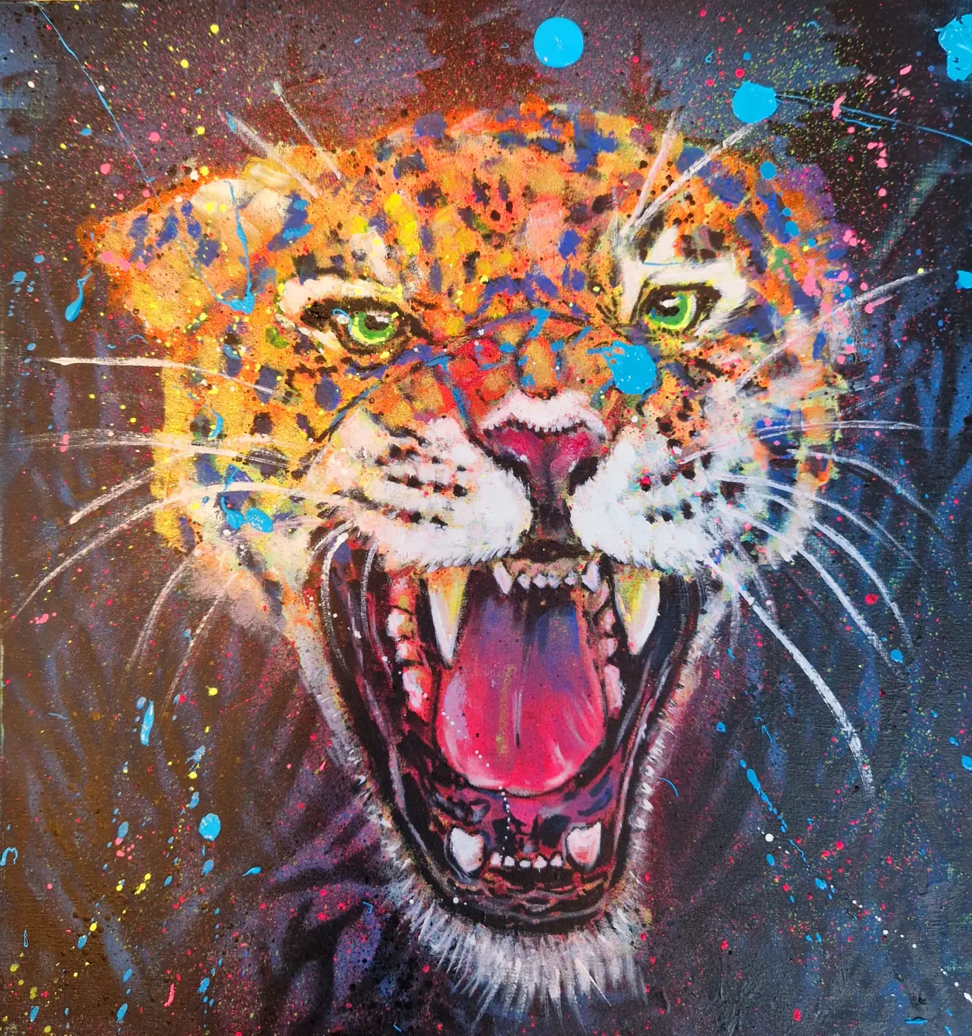Tiger-Kunstwerk von Kassarti 