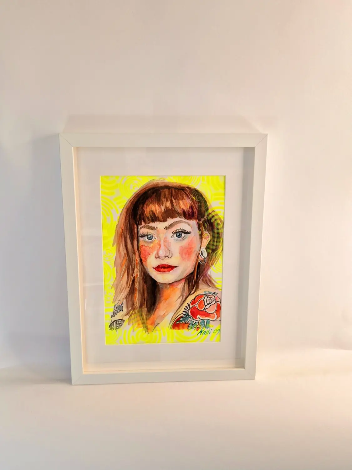 Frauengesicht-Kunstwerk von Kassarti 