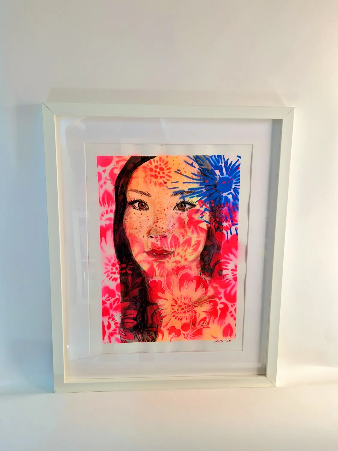 Frauengesicht-Kunstwerk von Kassarti 