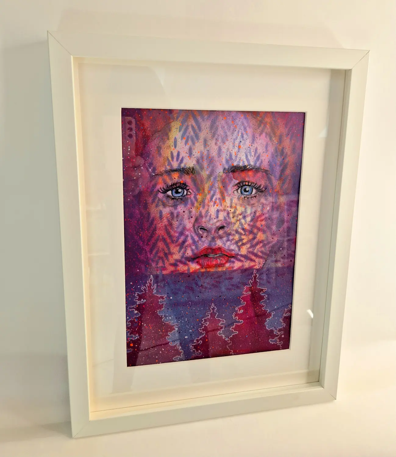 Frauengesicht-Kunstwerk von Kassarti 