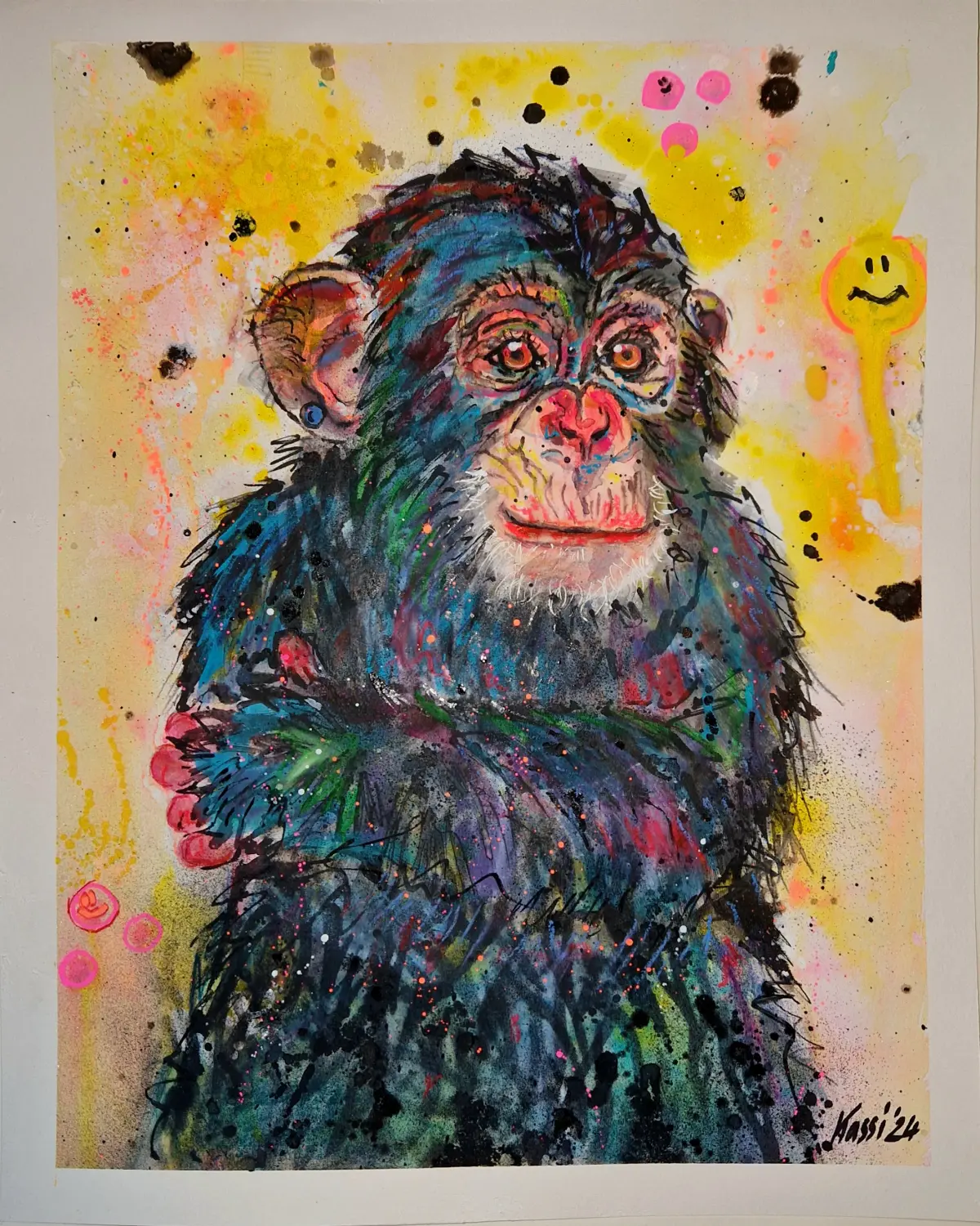 Affen-Kunstwerk von Kassarti 
